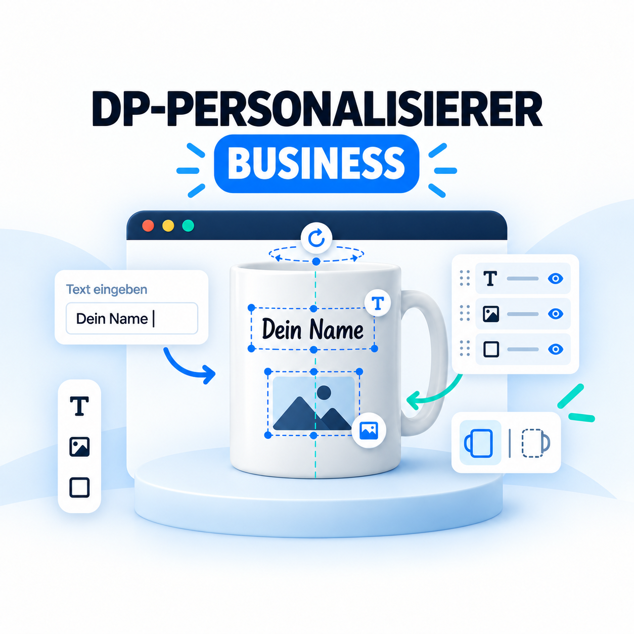 DP-Personalisierer Business mit erweitertem Live-Editor