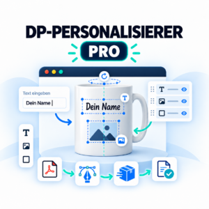 DP-Personalisierer Pro DP-Personalisierer Pro – Gestaltung und Produktionsablauf mit sicherem Bildrand